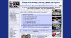 Desktop Screenshot of magnetbandmuseum.info